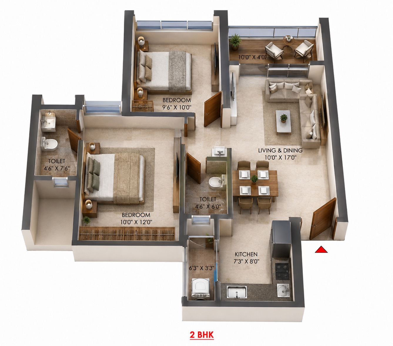 3bhk and 2bhk Flats In Virar West